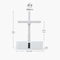 OBOSOE Hydroponisk Odlingssystem – Inomhus Trädgård med LED-växtljus & 16H Smart Timer