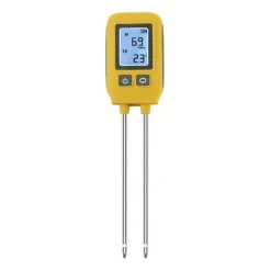 OBOSOE 4-i-1 Jordmätare – PH-mätare, NPK, Fuktighet och Temperatur med LCD Display för Trädgård, Växter och Växthus