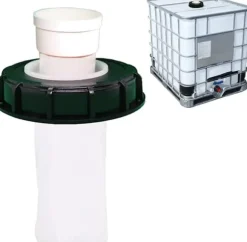 OBOSOE IBC-tanklock med nylonfilter 165mm | Vattentankslock med tvättbart filter | För regnvattentankar & vattenlagring