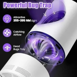 OBOSOE Insektsfälla med Sugfunktion – Bionisk Lockelse & Fysisk Myggbekämpning