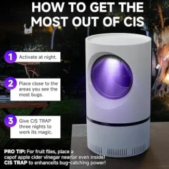 OBOSOE Insektsfälla med Sugfunktion – Bionisk Lockelse & Fysisk Myggbekämpning