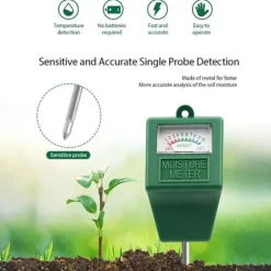 OBOSOE Jordfuktighetsmätare för Växter – Testare för Jordfuktighet utan Batteri, Perfekt för Trädgårdsarbete