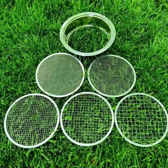 OBOSOE Jordsåll av rostfritt stål – Sållningsset med 5 utbytbara såll (1 mm, 3 mm, 6 mm, 9 mm, 12 mm) – Trädgårdssåll för jord, sand, sten, filtrering | CDON