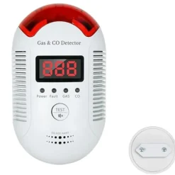 OBOSOE Kombinerad Gas- Och CO-Detektor – Plug-in Kolmonoxiddetektorer För Hem, Husvagn, Propan, Metan