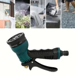 OBOSOE Munstycke för Trädgårdsslang - 8 olika Vattenstrålar