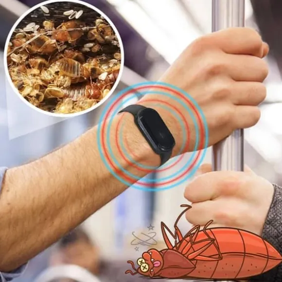 OBOSOE Myggarmband – Elektroniskt Myggskydd för Utomhus, Myggavvisare Silikonarmband för Barn & Vuxn