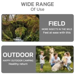 OBOSOE Myggarmband – Elektroniskt Myggskydd för Utomhus, Myggavvisare Silikonarmband för Barn & Vuxn