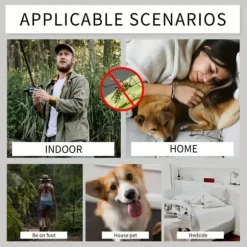 OBOSOE Myggarmband – Elektroniskt Myggskydd för Utomhus, Myggavvisare Silikonarmband för Barn & Vuxn