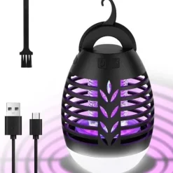 OBOSOE Myggdödare Utomhus 5W – Mygglampa med LED och IP66 Skydd, Effektiv Mot Insekter