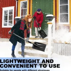 OBOSOE Nöd Snöskyffel med Aluminiumhandtag – Lätt, Justerbar & Bärbar för Hem, Trädgård och Camping