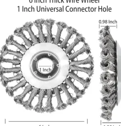 OBOSOE Ogräsborste för Grästrimmer – Universalt Trimmerhuvud för Effektiv Rengöring