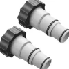 OBOSOE 2-Pack Poolslangadapter för Intex-Pumpar – Slangadapter för Pool Passar 32/ 38 mm Invändig Gänga