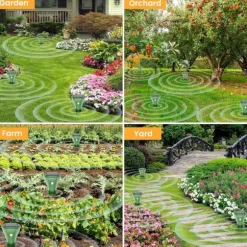 OBOSOE 4-Pack Solcellsdriven Mullvadsskrämma – IP65 Vattentät Ultrasonisk Skadedjursskrämma för Mullvad, Orm, Skunk, Gopher