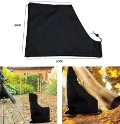 OBOSOE 2-pack uppsamlingspåsar med dragsko för lövblåsare – praktiska påsar för löv och trädgårdsavfall