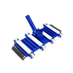 OBOSOE Pooldammsugare - Poolsugetsug med hjul - Flexibel bottenborste för poolrengöring, universell anslutning