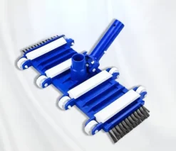 OBOSOE Pooldammsugare - Poolsugetsug med hjul - Flexibel bottenborste för poolrengöring, universell anslutning