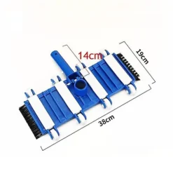 OBOSOE Pooldammsugare - Poolsugetsug med hjul - Flexibel bottenborste för poolrengöring, universell anslutning