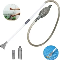 OBOSOE Pooldammsugare/Spa Dammsugare – Manuell Sugdammsugare med Lång Slang för Bubbelpool