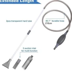 OBOSOE Pooldammsugare/Spa Dammsugare – Manuell Sugdammsugare med Lång Slang för Bubbelpool