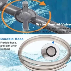 OBOSOE Pooldammsugare/Spa Dammsugare – Manuell Sugdammsugare med Lång Slang för Bubbelpool