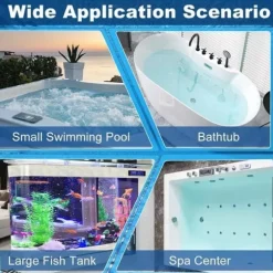 OBOSOE Pooldammsugare/Spa Dammsugare – Manuell Sugdammsugare med Lång Slang för Bubbelpool