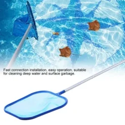 OBOSOE Poolhåv/Poolskummarhåv/Håv med Teleskopisk Stålstång - 160 cm Utdragbar Lövskummar för Pool & Spa | Till Under- & Uppbyggd Pool, Damm & Bastu | CDON