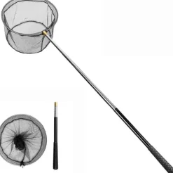 OBOSOE Poolhåv/Poolskummarhåv/Håv med Teleskopisk Stålstång - 147 cm Utdragbar Lövskummar för Pool & Spa | Till Under- & Uppbyggd Pool, Damm & Bastu | CDON