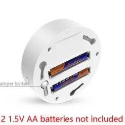 OBOSOE Smart WiFi-brandvarnare – Trådlös rökdetektor med appnotis (batteri ingår ej)