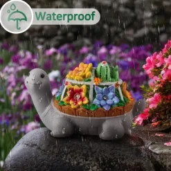 OBOSOE Solcellslampa Sköldpadda Utomhusstaty – Trädgårdsdekoration & Prydnad för Uteplats