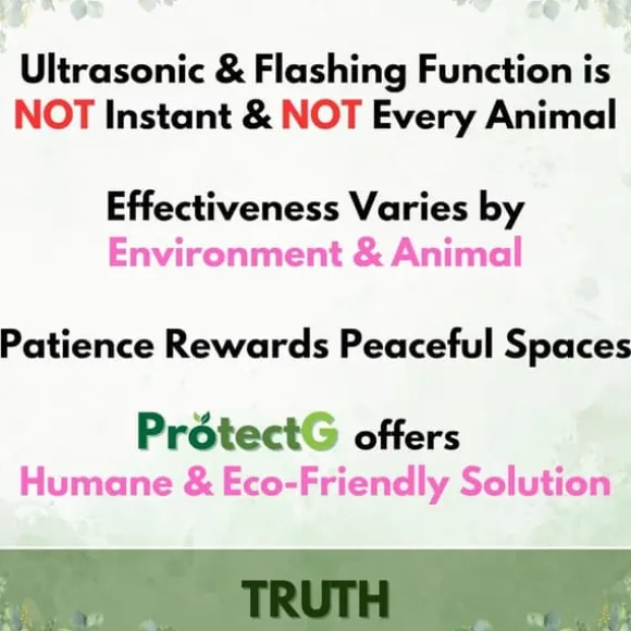 OBOSOE Solenergi utomhus drivmedel – Ultrasonisk rörelse med LED-ljus – Vattentät avvisare för rådjur, katt, gnagare