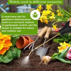 OBOSOE Spridare för Diatomitjord – Pulver Spruta / Duster Sprayer för Trädgård & Hem, Perfekt för Organisk Odling