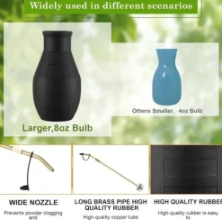 OBOSOE Spridare för Diatomitjord – Pulver Spruta / Duster Sprayer för Trädgård & Hem, Perfekt för Organisk Odling