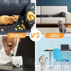 OBOSOE Taggnät Mot Katter - 12 st Kattskrämmande Mattor 20x15 cm • Djuravvisande med Spetsar • Skyddar Trädgårdar & Möbler