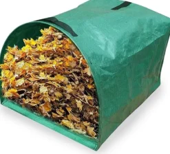 OBOSOE trädgård avfall påse med handtag, bladpåsar, gräsmatta skärning, vikbara robusta trädgård avfall påsar för gräs, blad, häck blad