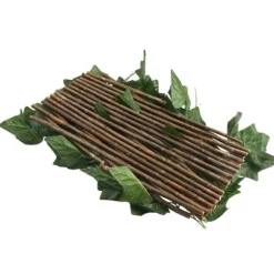 OBOSOE Utbyggbar häck för privatliv – Dekorativ konstgjord murgrönsvägg till balkong, trädgård eller uteplats | Faux-grönsakspaneler i gallerstil