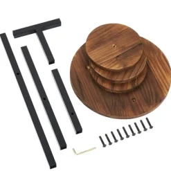 OBOSOE 3-vånings plantställ för inomhus - Hörnmonterat blomsterställ i metall