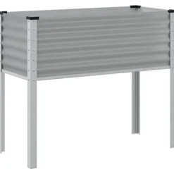 Odlingslåda grå 100x45x90 cm stål