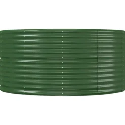 Odlingslåda grön 367x140x68 cm galvaniserat stål