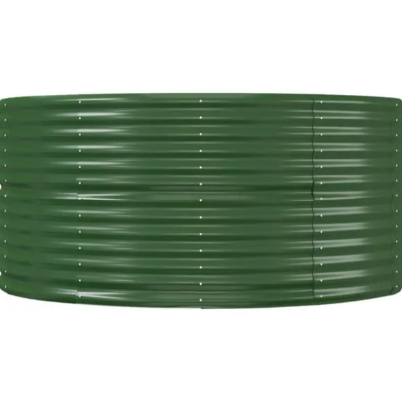 Odlingslåda grön 367x140x68 cm galvaniserat stål