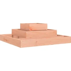 Odlingslåda i massiv douglas med 3 nivåer för växter | Storlek: 80x80x27 cm