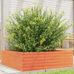 Odlingslåda i massiv furu - Träodlare | Färg: Vaxbrun | Storlek: 80x80x23 cm