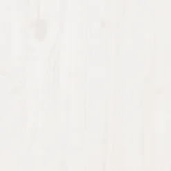 Odlingslåda i massiv furu 80x80x23 cm - Perfekt för blommor och växter | Färg: Vit | Storlek: 80x80x23 cm