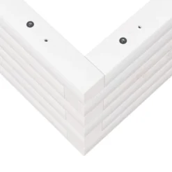 Odlingslåda i massiv furu - Perfekt för blommor och växter | Färg: Vit | Storlek: 50x50x23 cm