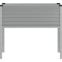 Odlingslåda i stål - Väderbeständig planteringslåda | Färg: Grå | Storlek: 100x41x90 cm