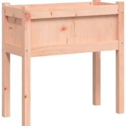 Odlingslåda med ben i Douglas - Planteringslåda | Storlek: 70x31x70 cm | Färg: Träbeige