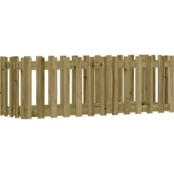 Odlingslåda med staket-design 150x50x50 cm impregnerad furu