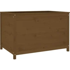 Odlingslåda på ben 119,5x82,5x78 cm honungsbrun massiv furu