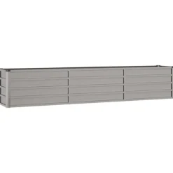 Odlingslåda rostig 240x40x45 cm rosttrögt stål - Odlingslåda Upphöjd - Odlingslådor Upphöjda - Home & Living