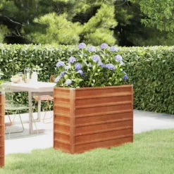 Odlingslåda rostig 100x40x77 cm rosttrögt stål