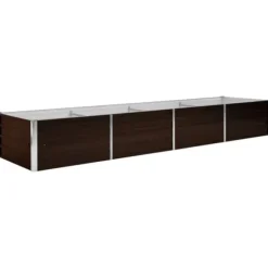 Odlingslåda upphöjd brun 320x80x45 cm galvaniserat stål